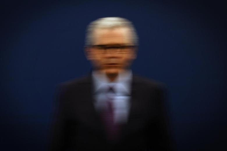 El todavía presidente de Inditex, Pablo Isla, durante la presentación hoy de los resultados del ejercicio fiscal de la multinacional en 2021 (1 de febrero a 31 de enero de 2022), que reflejan un beneficio de más de 3.000 millones de euros, casi el triple que en 2020 y en torno a un 11 % aún por debajo del nivel prepandemia