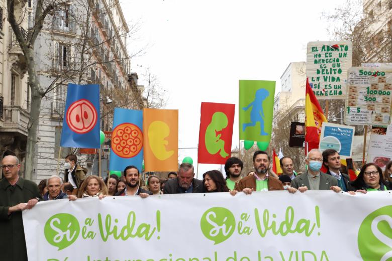 Imágenes de la marcha del `Sí a la Vida´ que ha copado el centro de Madrid