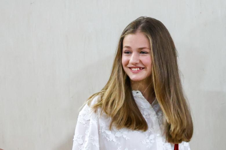 Princess of Asturias Leonor de Borbon during Youth and Cybersecurity Summit: Enjoy Internet Safely in Leganes, Madrid on Wednesday, 20 April 2022.