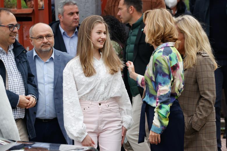 Princess of Asturias Leonor de Borbon during Youth and Cybersecurity Summit: Enjoy Internet Safely in Leganes, Madrid on Wednesday, 20 April 2022.