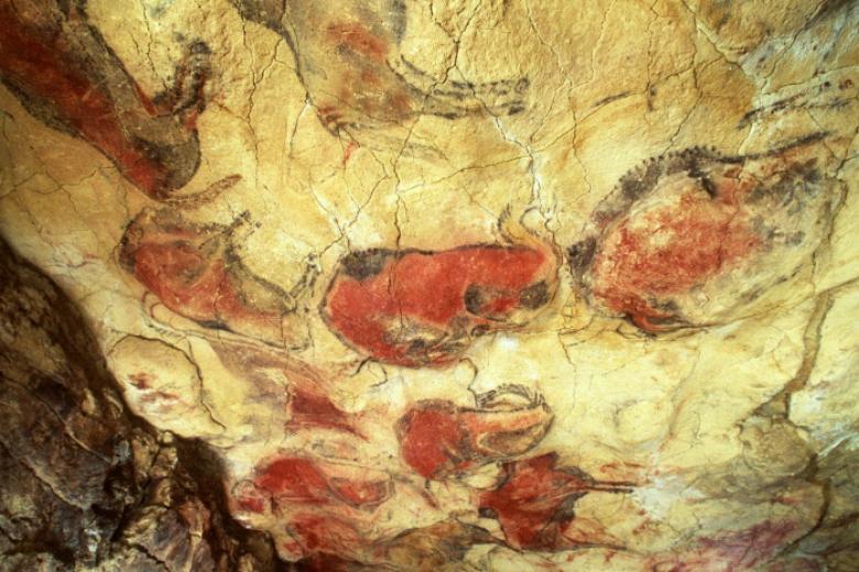 Pinturas rupestres en la cueva de Altamira