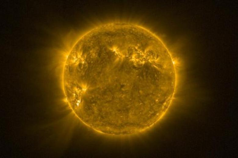 Una de las imágenes captadas por la sonda Solar Orbiter
