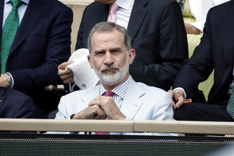 El Rey Felipe, en Roland Garros.