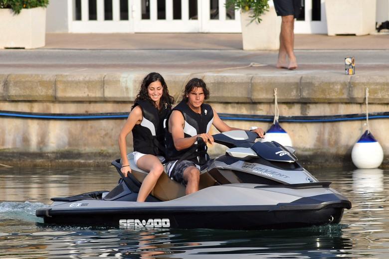 El tenista y su novia durante unas vacaciones en Porto Cristo en 2009