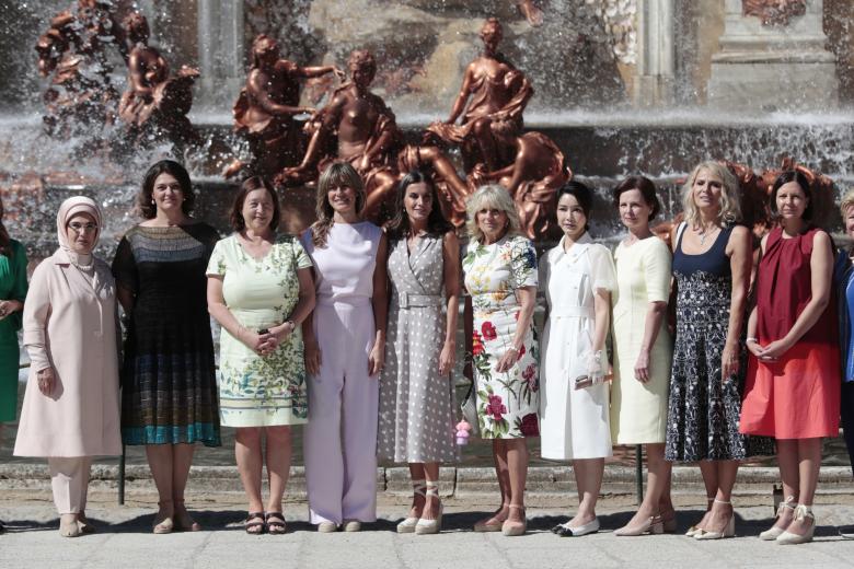 Queen Letizia and first ladies visit the Royal Palace of Granja de San Ildefonso in Segovia 29 June 2022