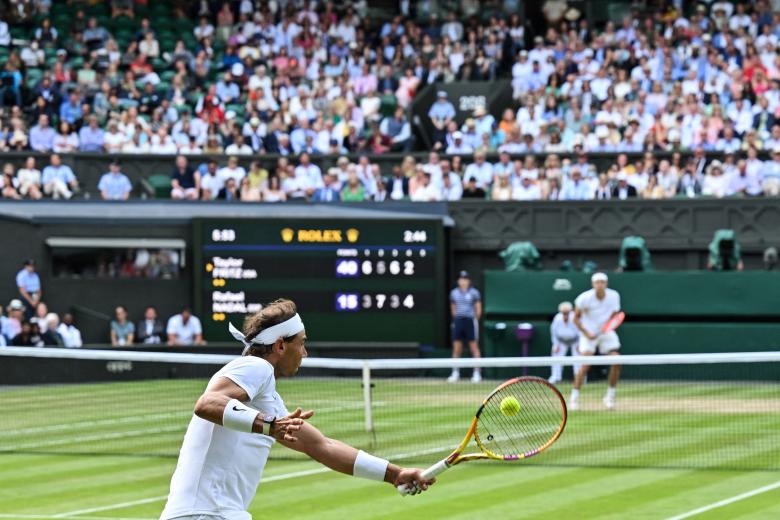 Nadal y Fritz regalaron en la central de Wimbledon un gran partido de tenis