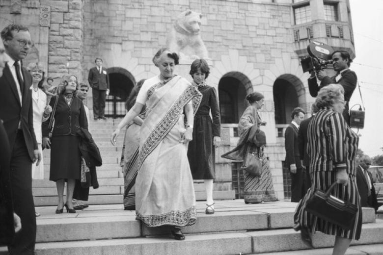 Indira Gandhi, primera ministra de India