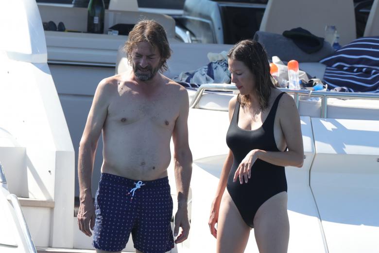 Esther Doña and judge Santiago Pedraz on holidays in Ibiza, July 8, 2022