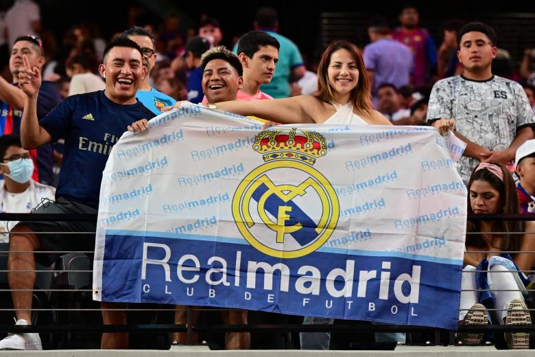 El Real Madrid estuvo muy bien acompañado en las gradas del estadio de Las Vegas, un recinto moderno con dos años de vida