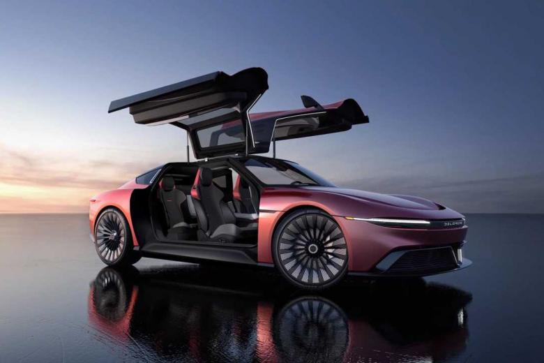 La mítica firma vuelve a la mano con este coupé eléctrico diseñado por Italdesign que tiene unas espectaculares puertas de alas de gaviota. Se fabricarán 88 unidades a partir de 2024. La batería de 100 kWh que homologa más de 100 kilómetros de autonomía.