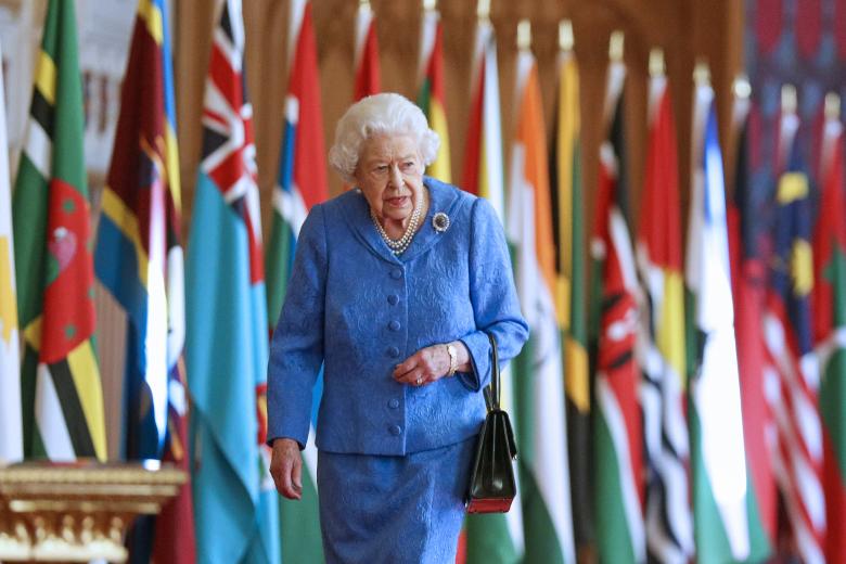 Queen Elizabeth during Commonwealth Day in Windsor  on 8 March 2021
