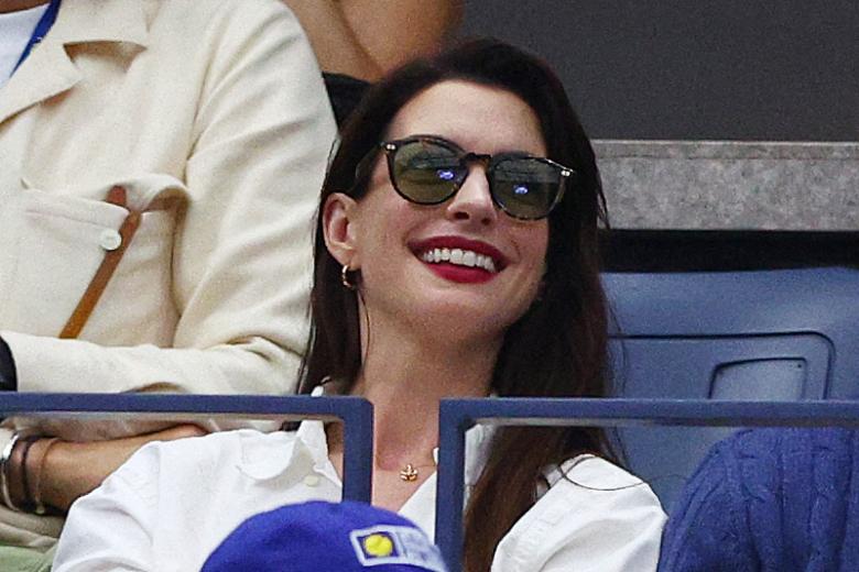 La actriz Anne Hathaway no se ha querido perder esta final del US Open
