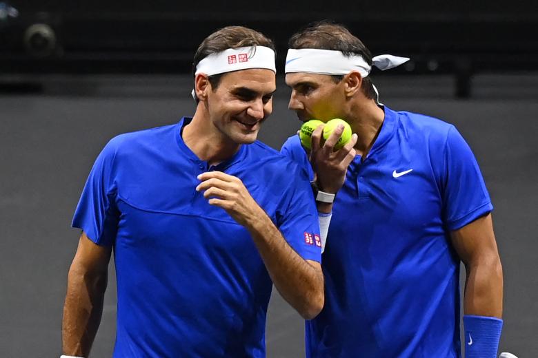 La complicidad entre los dos grandes del tenis, entre Federer y Nadal