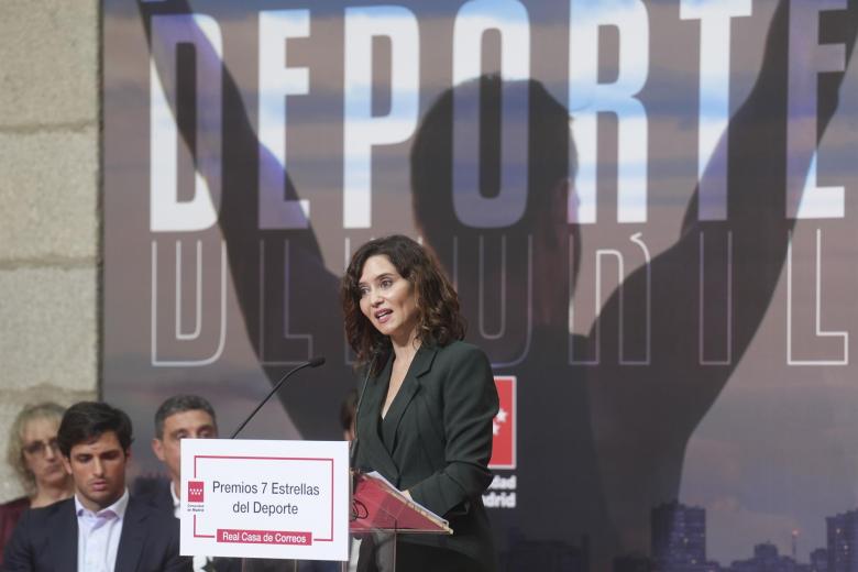 Isabel Díaz Ayuso ha presidido esta entrega de galardones que han reconocido a deportistas en la Comunidad