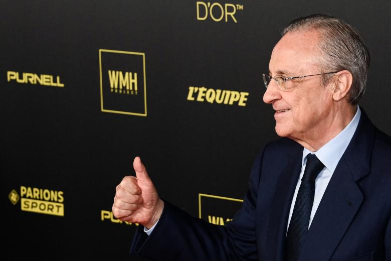 Florentino Pérez, presidente del Real Madrid, ha viajado a París a la gala del Balón de Oro
