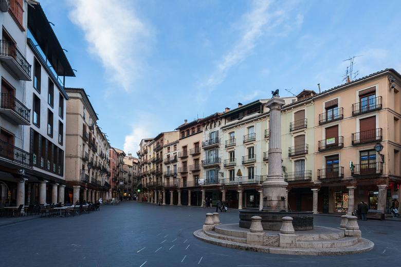 Plaza del Torico, en Teruel.