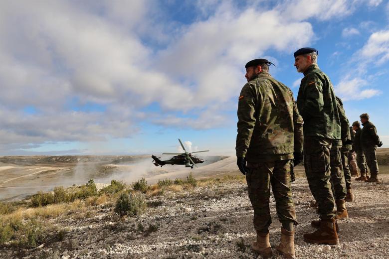 Los helicópteros Tigre se han utilizado para evaluar la capacidad del Joint Tactical Air Controller del contingente, similar a las conducciones que se realizan en Letonia, tanto de cazas de combate, como de helicópteros, principalmente Apache, norteamericanos.