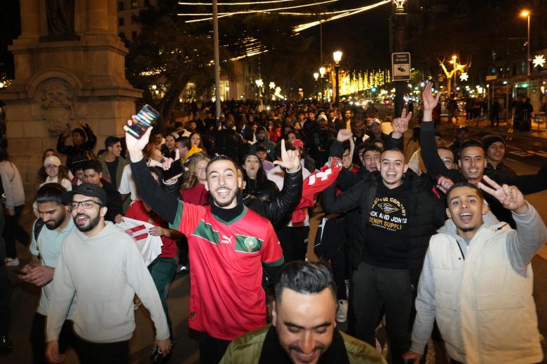 En Barcelona y otras tantas ciudades españolas se ha celebrado la victoria de Marruecos sobre España