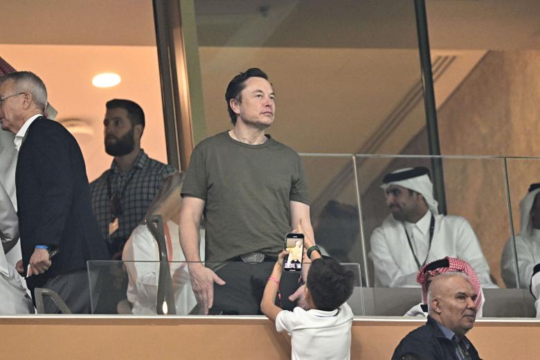 Elon Musk during the FIFA World Cup Qatar 2022 final match between France v Argentina held at Lusail Stadium, on December 18, 2022 in Doha, Qatar. Photo by David Niviere/ABACAPRESS.COM