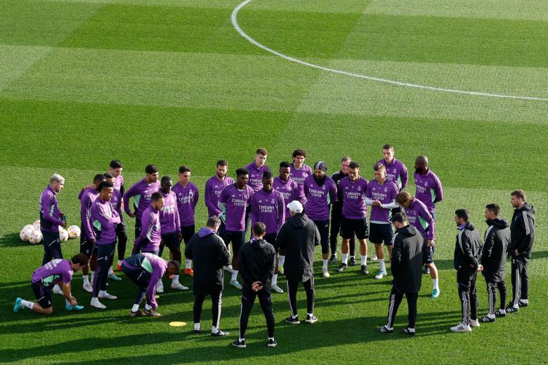 Los de Ancelotti están completando la última sesión antes del partido de dieciseisavos de final de la Copa del Rey