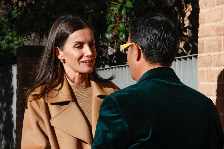 Spanish Queen Letizia Ortiz during a working meeting with the board of the Spanish federation of rare diseases (Feder) in Madrid on Tuesday, 17 january 2023.