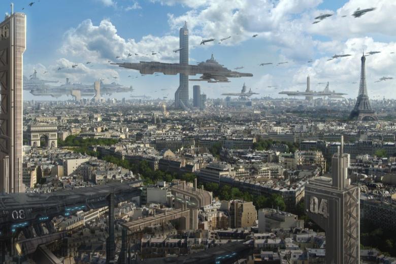 París, tomada por las naves espaciales