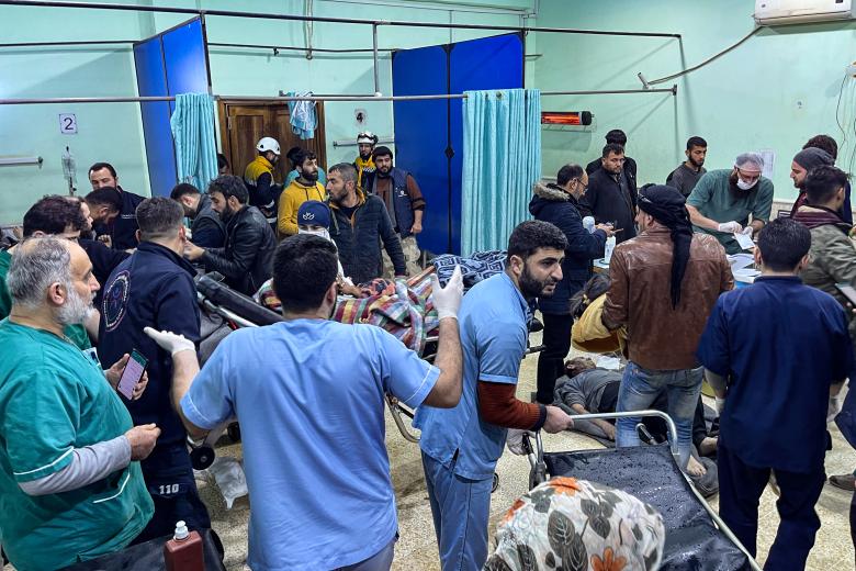 Situación en el hospital de Bab Al-Hawa (Siria) tras el fuerte terremoto