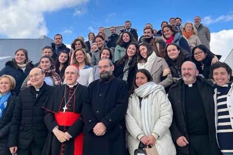 El cardenal Osoro visita el campus de Moncloa de la Universidad CEU San Pablo: «Hay que ser sal y luz»