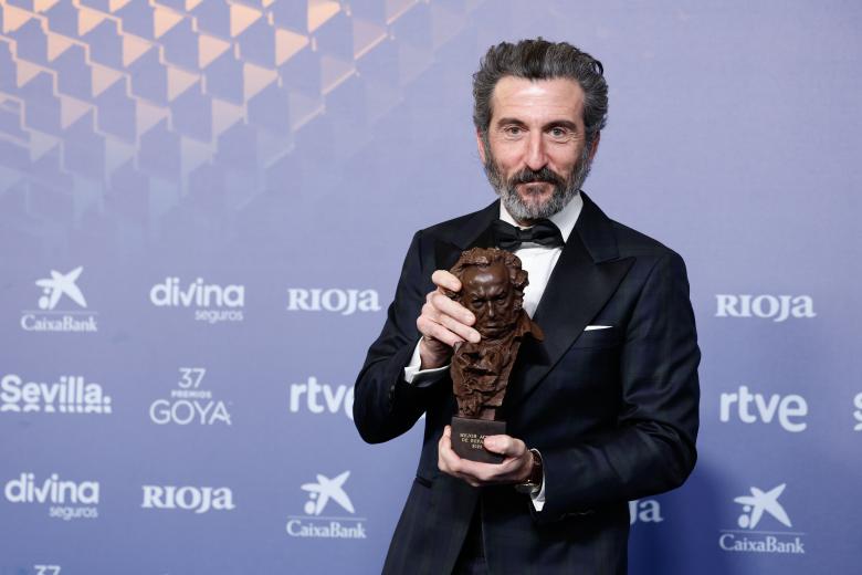 Actor Luis Zahera in the press room during the 37th annual Goya Film Awards in Sevilla on Saturday 11 February, 2023.
en la foto : mejor actor de reparto