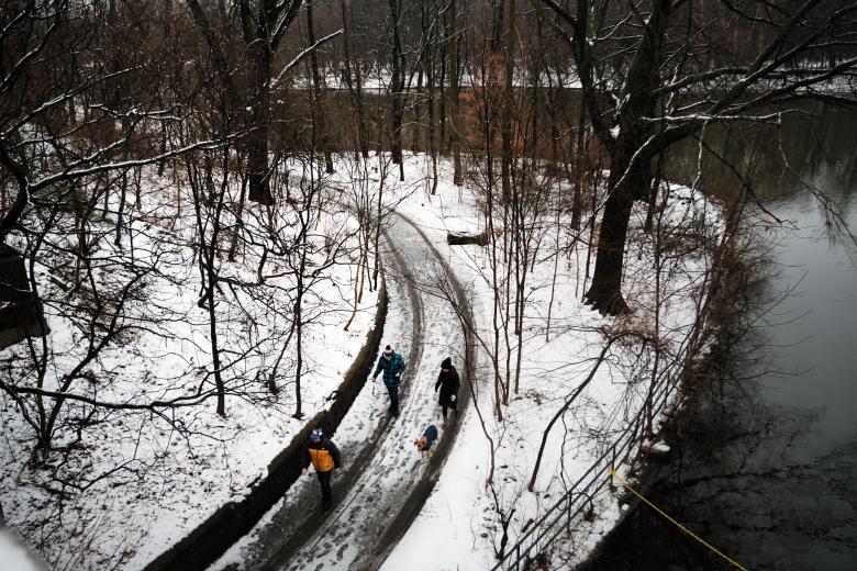 Las imágenes de la primera gran nevada en Nueva York