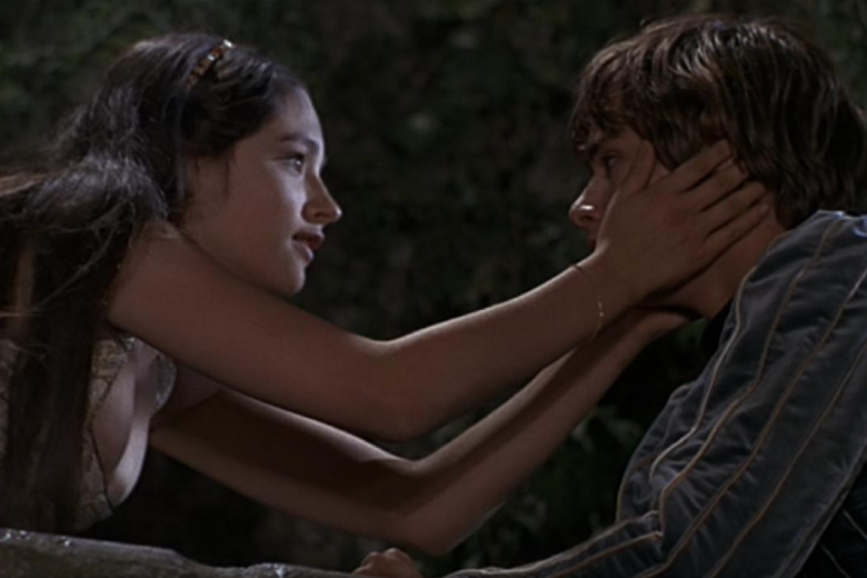 Romeo y Julieta en la versión cinematográfica de Franco Zefirelli (1968)