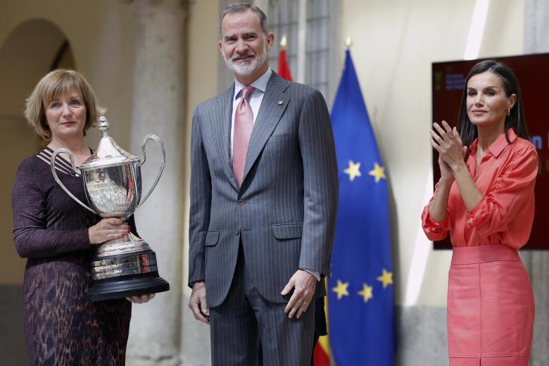 Premio Rey Felipe al mejor deportista español del año para Jon Rahm (recogió el trofeo su madre)