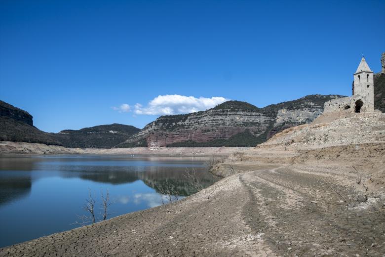 Imágenes de la sequía en el pantano de Sau, a 27 de marzo de 2023, en Vilanova de Sau, Barcelona, Catalunya (España)
Lorena Sopêna / Europa Press
27/3/2023