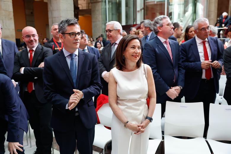 Félix Bolaños y Margarita Robles juntos en el acto