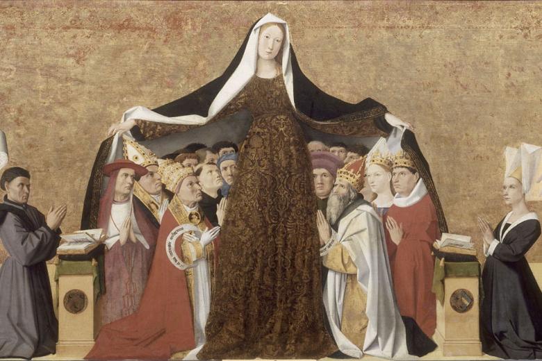 Virgen de la misericordia. De Enguerrand Quarton