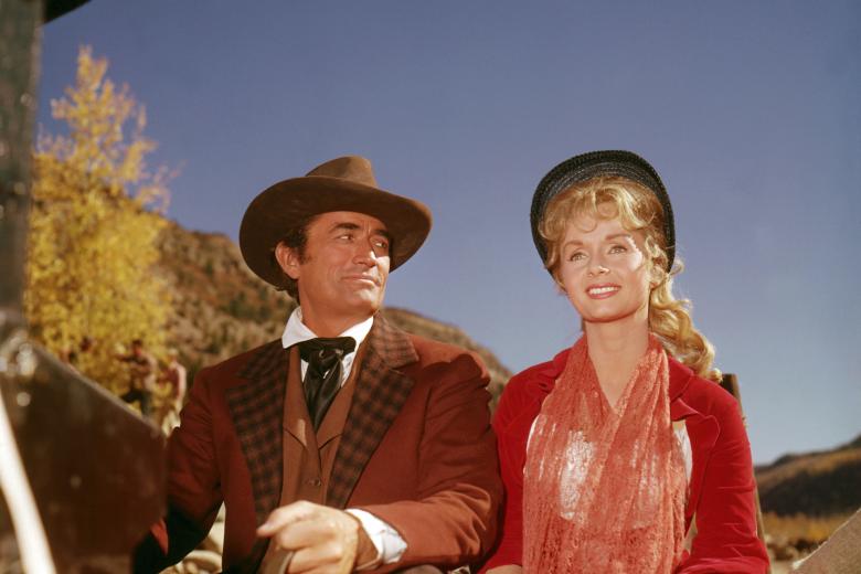 Como todos los grandes actores de la edad dorada de Hollywood, Gregory Peck también hizo su incursión en el wéstern. La película 'La conquista del Oeste' es todo un clásico del género gracias a la participación de otras estrellas como Henry Fonda, James Steward o John Wayne.