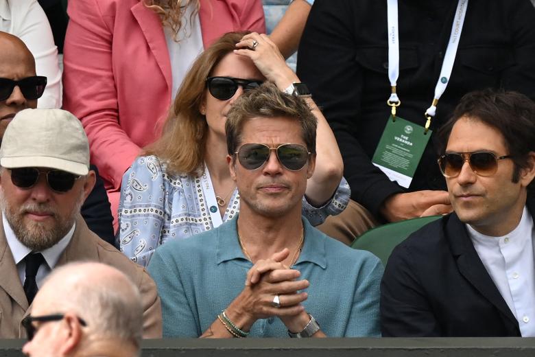 Brad Pitt tampoco ha querido perderse la final de Wimbledon