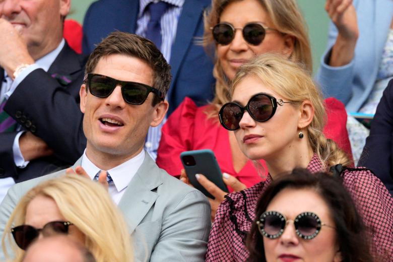 Actors James Norton and Imogen Poots during Wimbledon Championships in London, UK - 16 Jul 2023