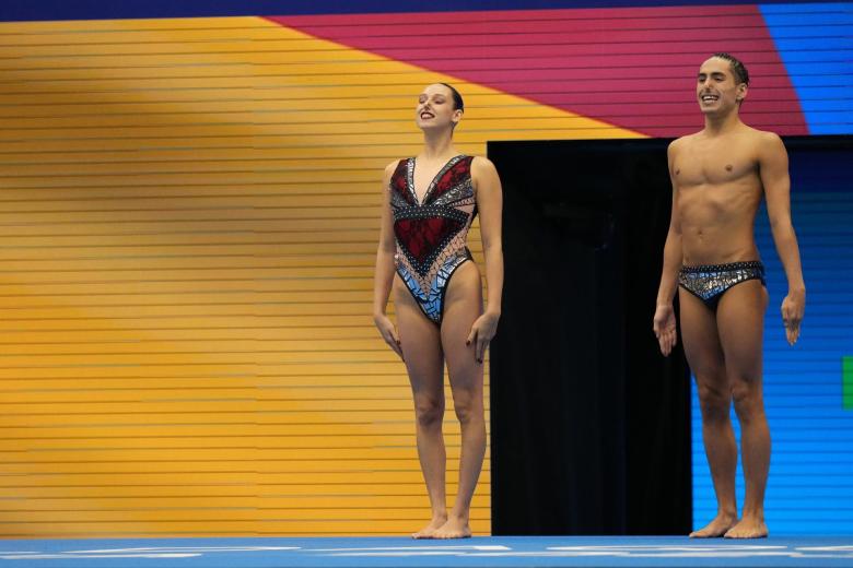 Emma Garcia y Dennis Gonzalez, plata en Dúo mixto técnico