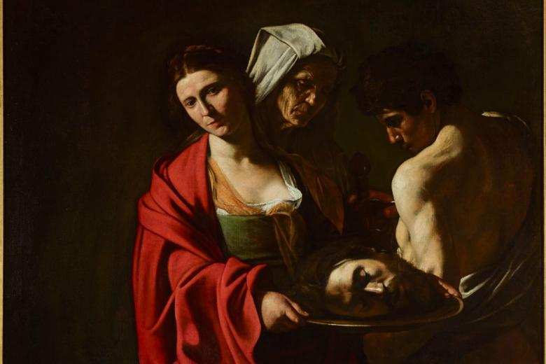Salomé con la cabeza del Bautista. Michelangelo Merisi da Caravaggio. Ca. 1607