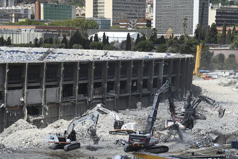 El Camp Nou está en obras desde que terminó la pasada Liga