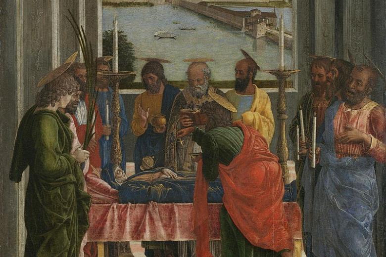Tránsito de la Virgen María de Andrea Mantegna
