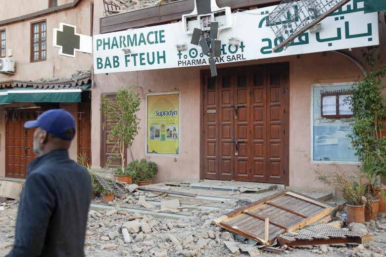 Vista de los daños ocasionados en Marrakech por el terremoto.