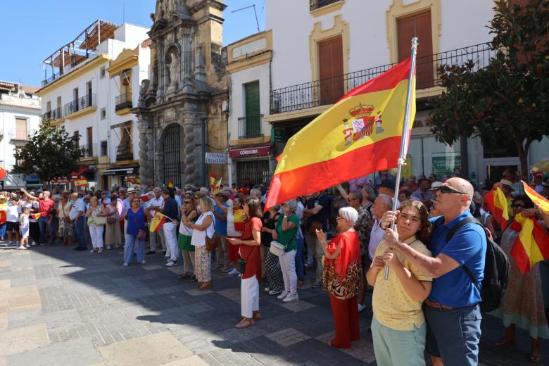 Manifestación popular contra el separatismo y Pedro Sánchez