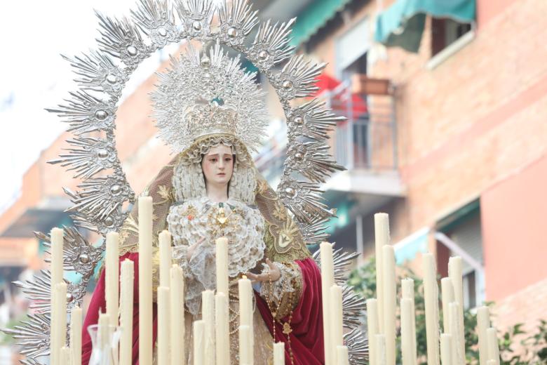 Salida procesional de la Virgen del Rayo