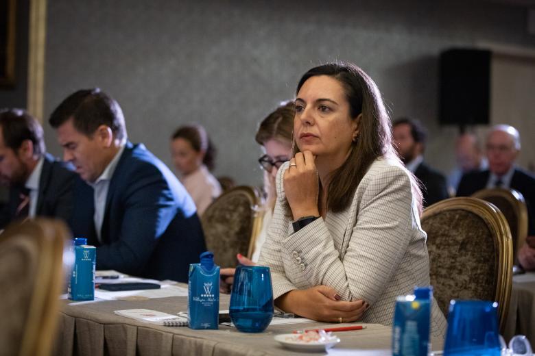 Natalia Fernández Vega, Banco Caminos, durante la primera Jornada Financiera de El Debate