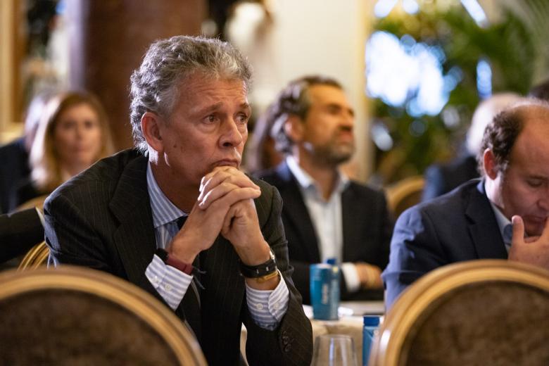 Félix Aguirre, durante la primera Jornada Financiera de El Debate