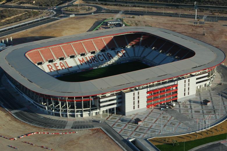 El estadio Nueva Condomina es uno de los candidatos para ser sede del Mundial 2030 en España