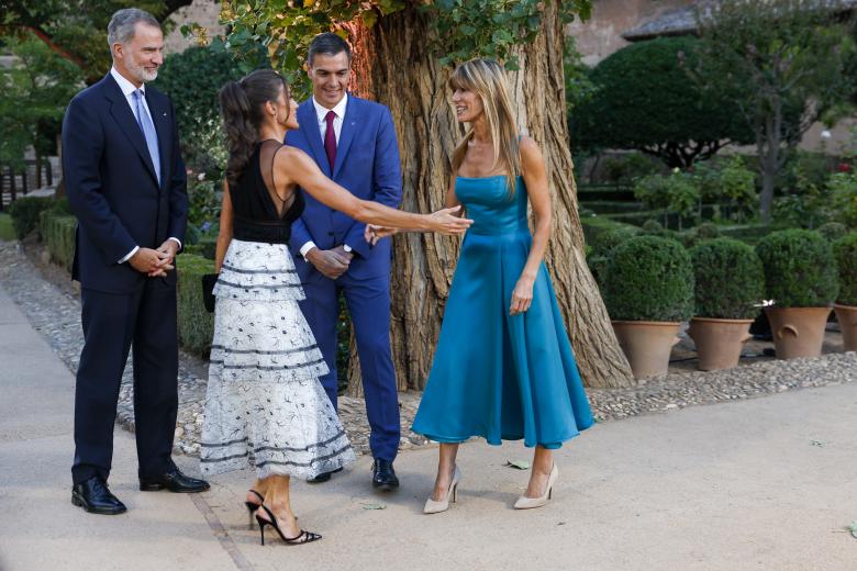 Mandatory Credit: Photo by Shutterstock (14138614n)
King Felipe VI, Queen Letizia during the 3rd European Political Community Summit at La Alhambra Palace on October 5, 2023 in Granada, Spain.
Spanish Royals attend the 3rd European Political Community Summit, Granada, Spain - 05 Oct 2023