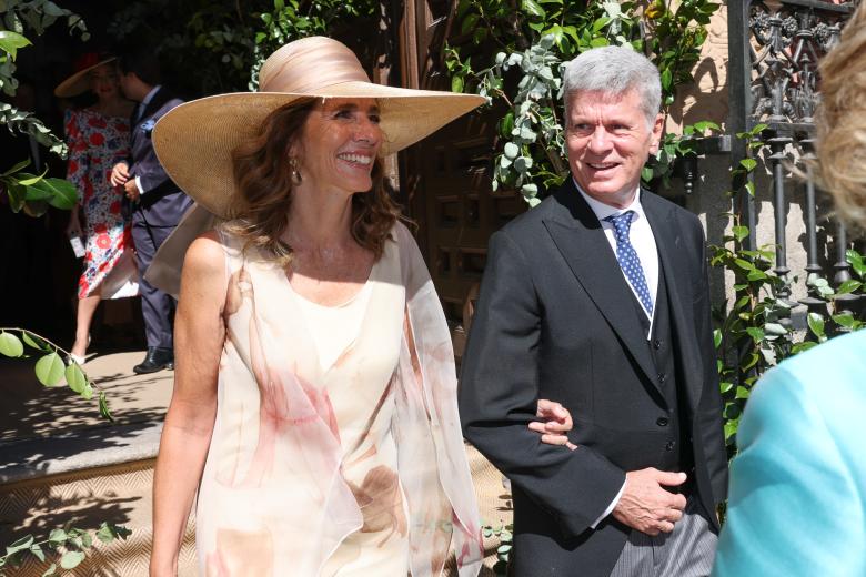 during the wedding of Clotilde Entrecanales y Antonio Espinosa de los Monteros in Madrid on Saturday, 7 october 2023.